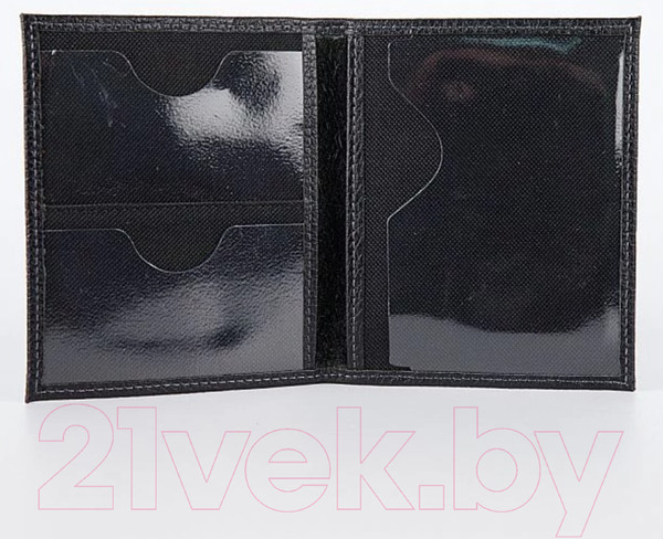 Изображение товара Обложка для автодокументов Poshete 604-034M-BLK (черный)