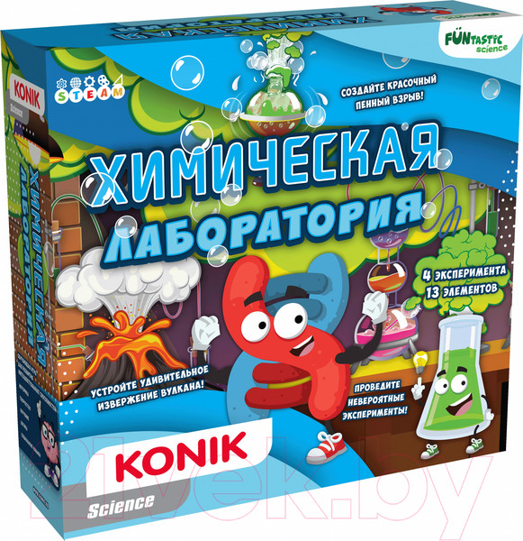 Изображение товара Набор для опытов Konik Science Химическая лаборатория / SSE015