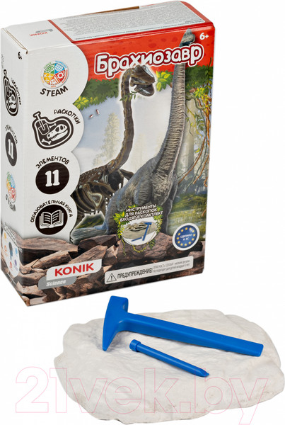 Изображение товара Набор для опытов Konik Science Раскопки ископаемых животных Брахиозавр / SSE021