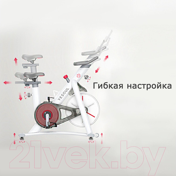 Изображение товара Велотренажер Yesoul Smart Spinning Bike V1 Plus (белый)