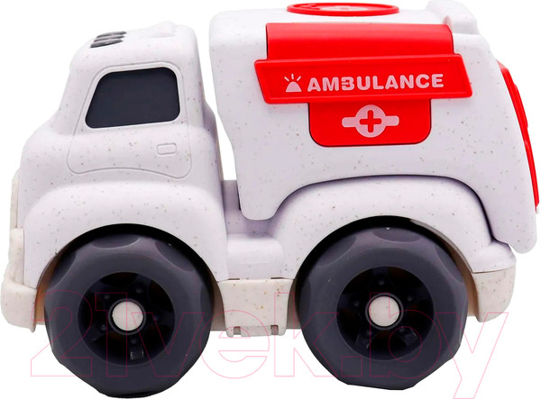 Изображение товара Автомобиль игрушечный Funky Toys Эко-машинка. Скорая помощь / FT0278081 (белый)