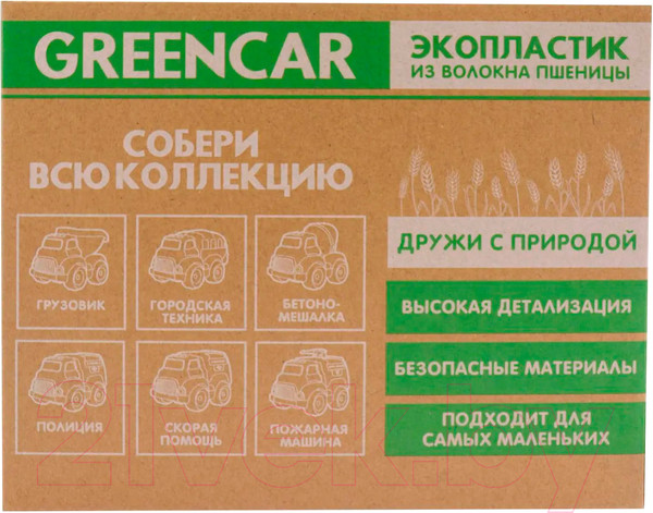 Изображение товара Автомобиль игрушечный Funky Toys Эко-машинка. Скорая помощь / FT0278081 (белый)