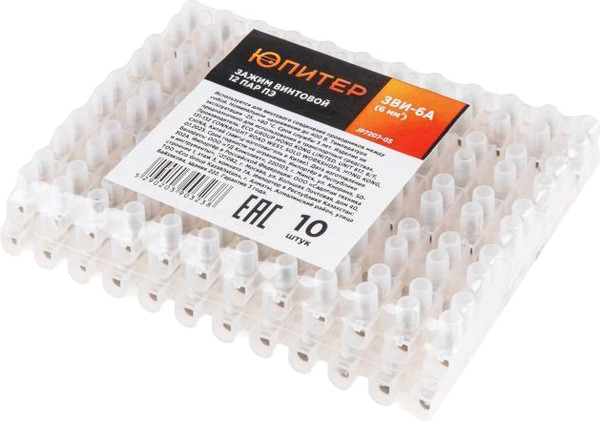 Изображение товара Клеммная колодка Юпитер ЗВИ-6А 6 мм2 JP7207-05 (10шт)