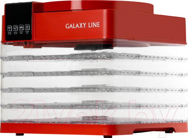 Изображение товара Сушилка для овощей и фруктов Galaxy GL 2630 (красный)