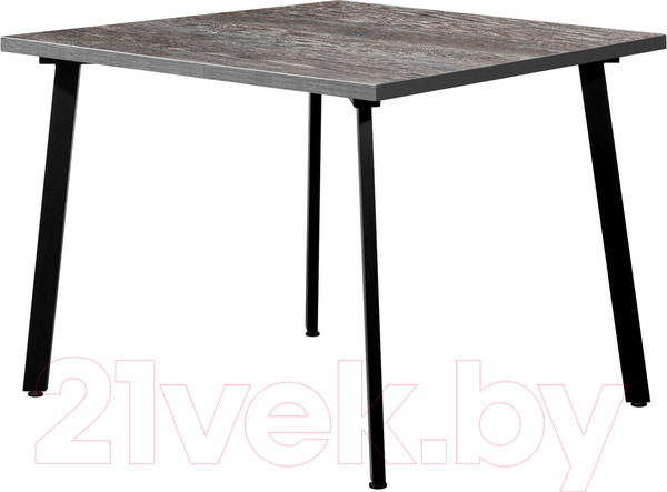 Изображение товара Обеденный стол Millwood Шанхай 110x110x75 (сосна пасадена/металл черный)