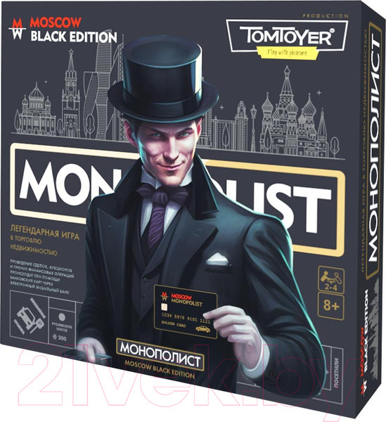 Изображение товара Настольная игра Tom Toyer Монополист Black Edition / 05060