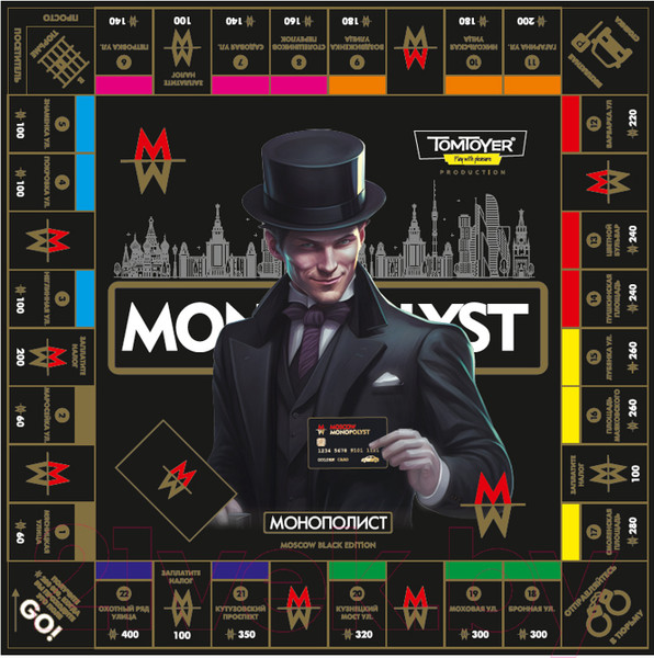 Изображение товара Настольная игра Tom Toyer Монополист Black Edition / 05060