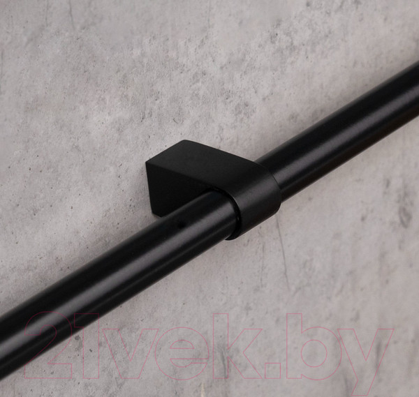 Изображение товара Держатель для рейлинга AKS Модерн d16 (черный)