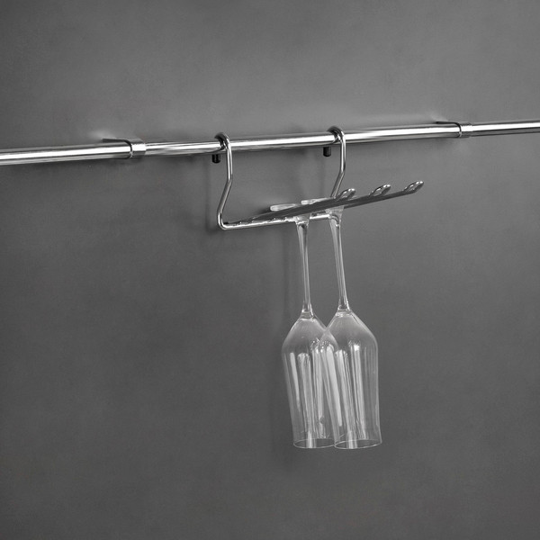 Изображение товара Держатель бокалов на рейлинг AKS ВJ103 (хром)