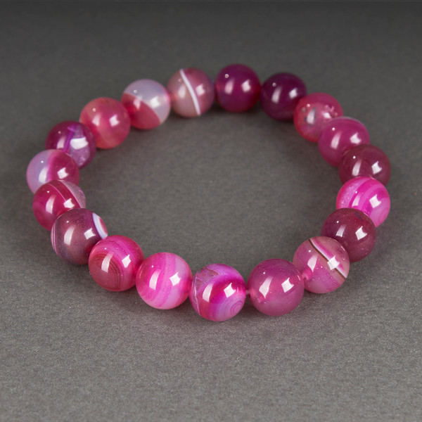 Изображение товара Браслет Wolves Агат 40327 (р.21, розовый)