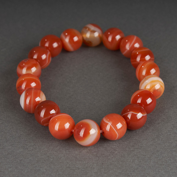 Изображение товара Браслет Wolves Агат 40329 (р.16, оранжевый)