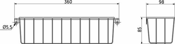 Изображение товара Корзина Rejs Для моющих средств (хром)