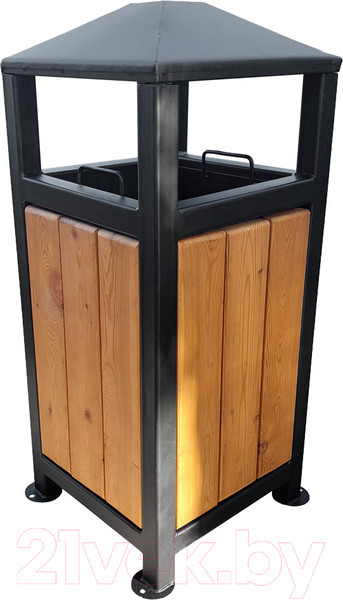 Изображение товара Урна уличная СтальСнабДизайн Лофт с пепельницей / МЛ-2