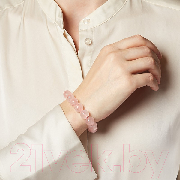 Изображение товара Браслет Wolves Розовый кварц 40516 (р.21)