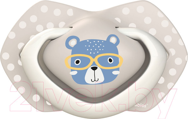 Изображение товара Набор пустышек Canpol Bonjour Paris силиконовая симметричная 6-18мес / 22/648 (голубой)