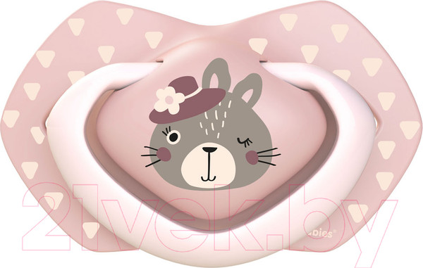 Изображение товара Набор пустышек Canpol Bonjour Paris силиконовая симметричная 6-18мес / 22/648 (розовый)