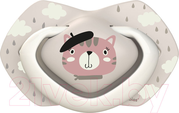 Изображение товара Набор пустышек Canpol Bonjour Paris силиконовая симметричная 18+мес / 22/649 (розовый)