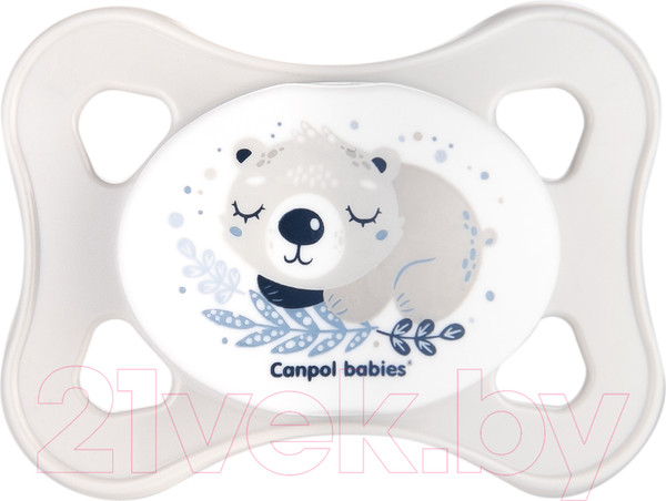 Изображение товара Набор пустышек Canpol Sleepy Koala силиконовая симметричная 0-2мес / 23/910 (серый)
