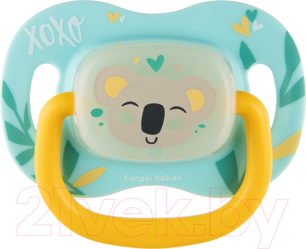Изображение товара Пустышка Canpol Exotic  Animals силиконовая симметричная 0-6мес / 34/920 (коала)