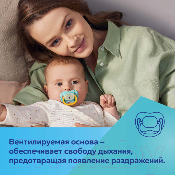 Изображение товара Пустышка Canpol Exotic Animals силиконовая симметричная 6-18мес / 34/921 (ленивец)