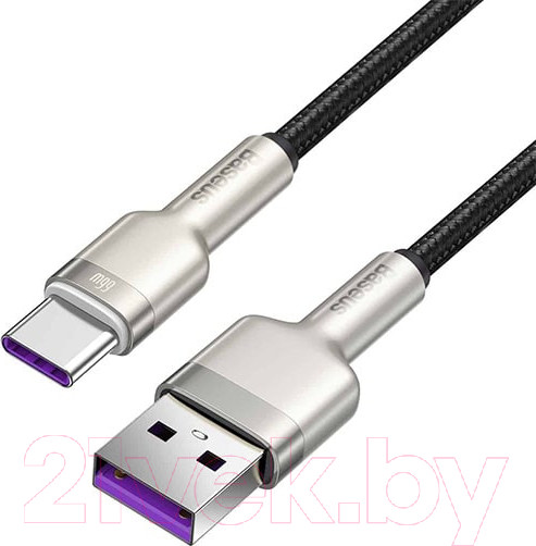 Изображение товара Кабель Baseus Cafule Series Metal Data Cable USB To Type-C / CAKF000001 (0.25м, черный)