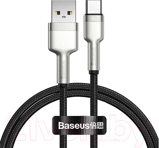 Изображение товара Кабель Baseus Cafule Series Metal Data Cable USB To Type-C / CAKF000001 (0.25м, черный)