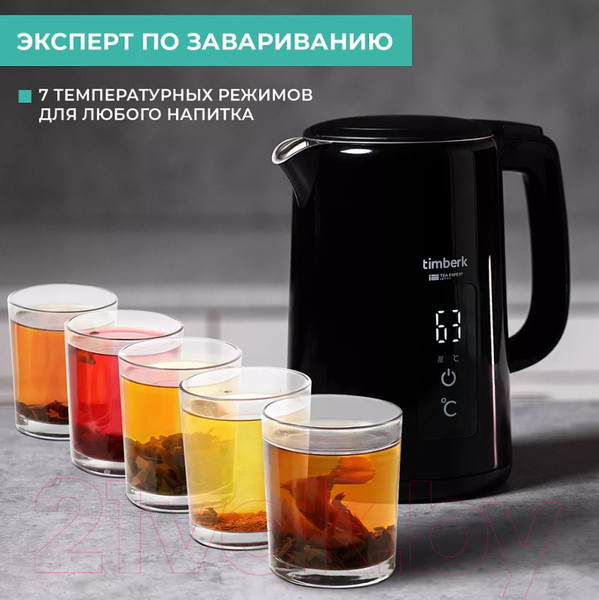 Изображение товара Электрочайник Timberk T-EK21S01 (черный)