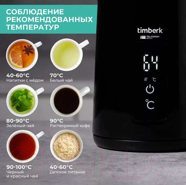 Изображение товара Электрочайник Timberk T-EK21S01 (черный)