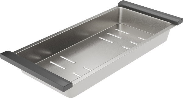 Изображение товара Мойка кухонная Roxen Simple 560220-70 с коландером и дозатором (сатин)