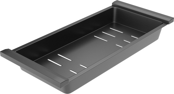 Изображение товара Мойка кухонная Roxen Simple 560220-55B PVD c коландером и дозатором (графит)