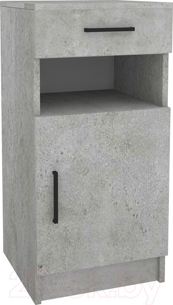 Изображение товара Тумба МДК ПРТ1 с ящиком 400x380x870 (цемент светлый)