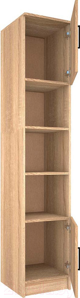 Изображение товара Стеллаж МДК ПРС2 открытый с 2-мя дверцами 400x380x2020 (дуб сонома)