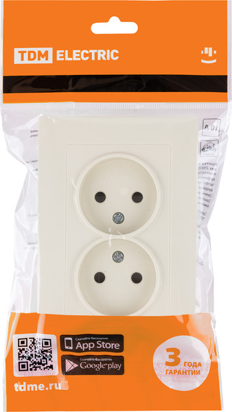 Изображение товара Розетка TDM Сенеж / SQ1816-0135 (слоновая кость)