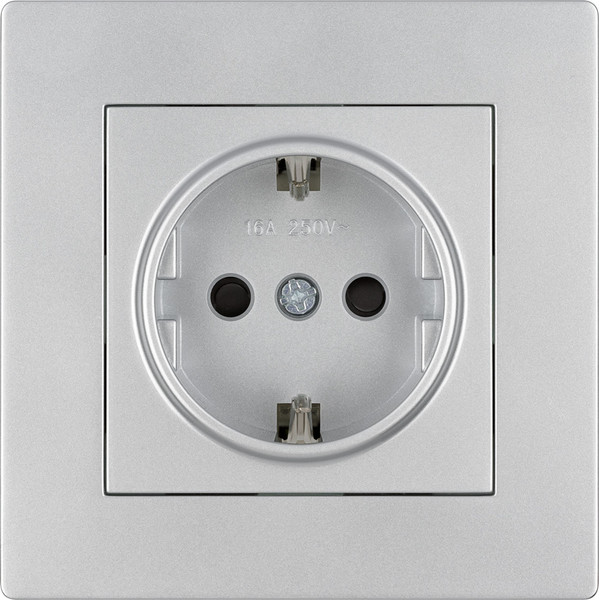 Изображение товара Розетка TDM Сенеж / SQ1816-0233 (серебрянный металлик)