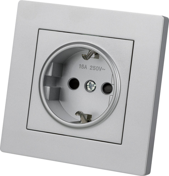 Изображение товара Розетка TDM Сенеж / SQ1816-0233 (серебрянный металлик)