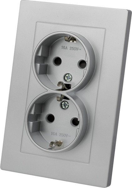 Изображение товара Розетка TDM Сенеж / SQ1816-0237 (серебрянный металлик)