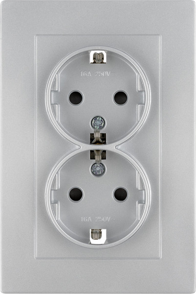 Изображение товара Розетка TDM Сенеж / SQ1816-0237 (серебрянный металлик)