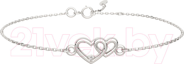 Изображение товара Браслет из серебра ZORKA 06D0009.ZZ (18см, с бриллиантом)