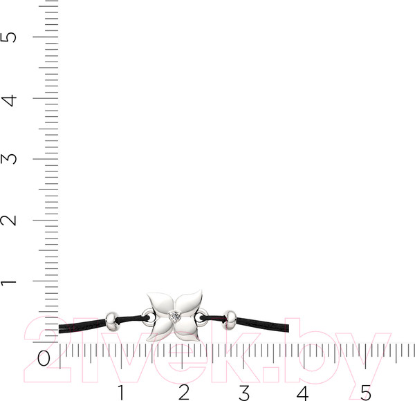 Изображение товара Браслет из серебра ZORKA 06D0085.01.ZZ (18см, с бриллиантом)