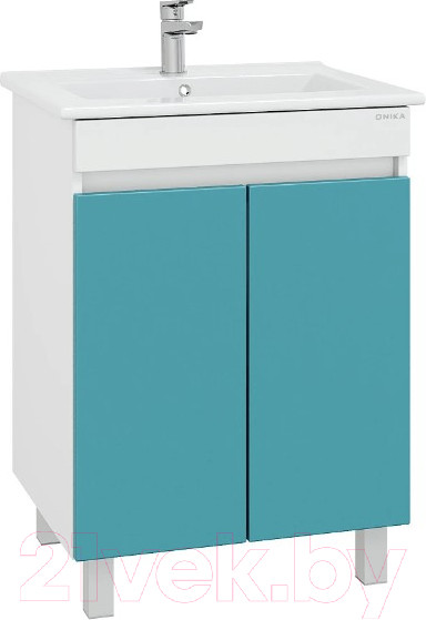 Изображение товара Тумба под умывальник Onika Марви 60 / 106153 (бирюзовый)