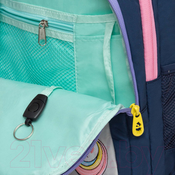 Изображение товара Школьный рюкзак Grizzly RG-461-2 (синий/светло-серый)