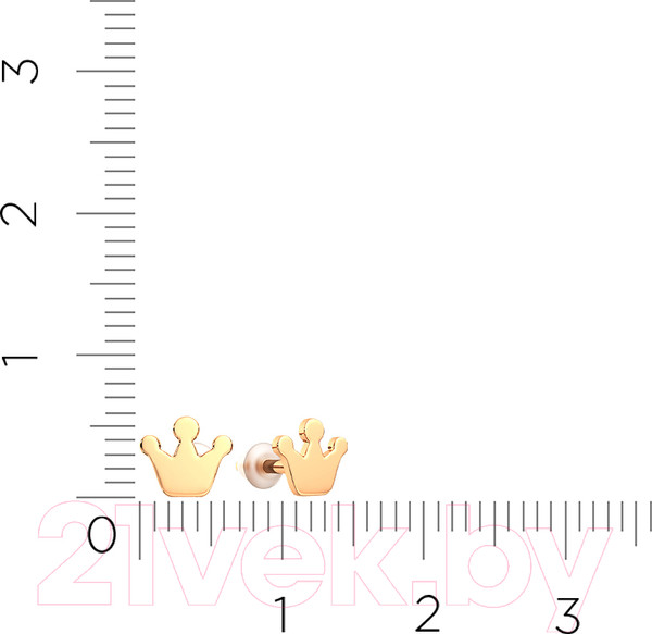 Изображение товара Серьги из розового золота ZORKA 300103S