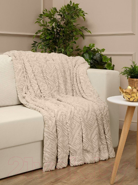 Изображение товара Плед Buenas Noches Мягкий мех Греция 220x240 / 94439 (бежевый)