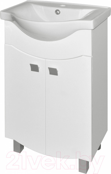 Изображение товара Тумба с умывальником Гамма 22оФ2/1-У 50 Базик-7050 (ручка)