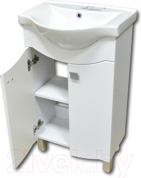 Изображение товара Тумба с умывальником Гамма 22оФ2/1-У 50 Базик-7050 (ручка)