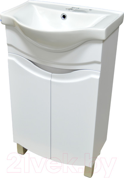 Изображение товара Тумба с умывальником Гамма 22оФ8/1-У 50 Базик-7050   (улыбка)
