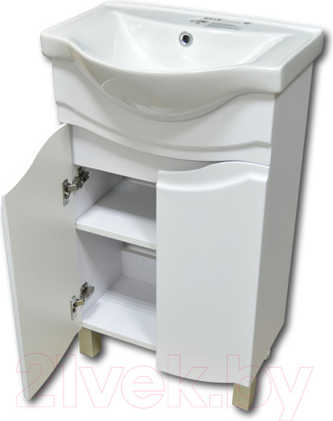 Изображение товара Тумба с умывальником Гамма 22оФ8/1-У 50 Базик-7050   (улыбка)