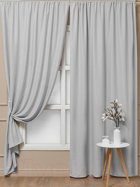 Изображение товара Комплект штор Amore Mio Блэкаут однотонный 6ML 6668-036 150x270 / 92877 (серый)