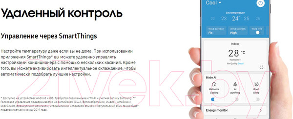 Изображение товара Сплит-система Samsung AR24BSFCMWKNER/AR24BSFCMWKXER