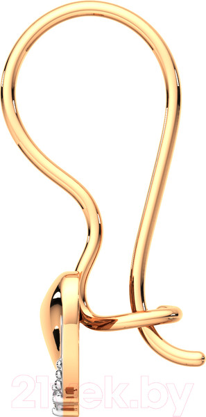 Изображение товара Серьги из розового золота ZORKA 3101186.14K.R.ZZ (с фианитами)